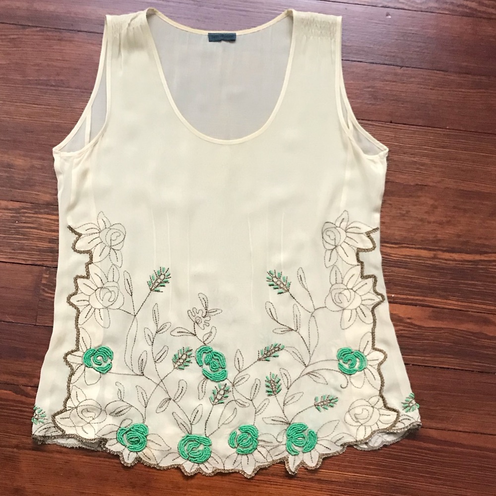 Sheer beaded swing tank, pristine